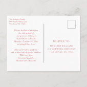 Geburtsankündigung Foto Postkarte | Happy Soul (Rückseite)