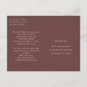 Geburtsankündigung Foto Postkarte | Happy Soul (Rückseite)