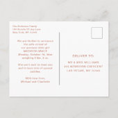 Geburtsankündigung Foto Postkarte | Little Wonder (Rückseite)