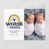 Geburtsankündigung Foto Postkarte | Mütter (Vorderseite)