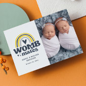 Geburtsankündigung Foto Postkarte | Mütter