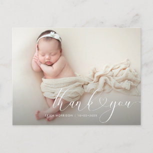 Geburtsankündigung für Fotos Postkarte