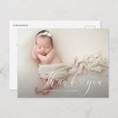 Geburtsankündigung für Fotos Postkarte (Vorne/Hinten)