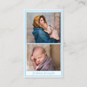 Geburtsankündigung Gebetskarte Telefonnummerkarte (Vorderseite)