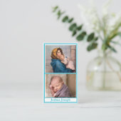 Geburtsankündigung Gebetskarte Telefonnummerkarte (Stehend Vorderseite)