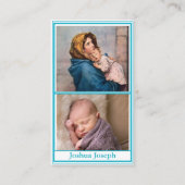 Geburtsankündigung Gebetskarte Telefonnummerkarte (Vorderseite)