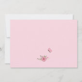 Geburtsankündigung Girl Initial Einladung (Rückseite)