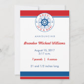 Geburtsankündigung, Junge Ankündigung (Vorderseite)