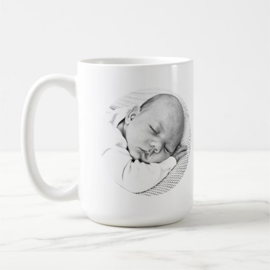Geburtsankündigung Kaffeetasse (Links)