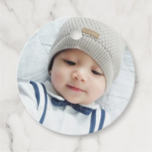 Geburtsankündigung mit dem Custom Newborn Baby Fot Geschenkanhänger