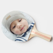 Geburtsankündigung mit dem Custom Newborn Baby Fot Tischtennis Schläger (Seitenansicht)