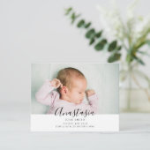 Geburtsankündigung mit mehreren Fotos, doppelseiti Ankündigung (Stehend Vorderseite)