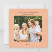 Geburtsankündigung | Mohn Feiertagskarte (Rückseite)