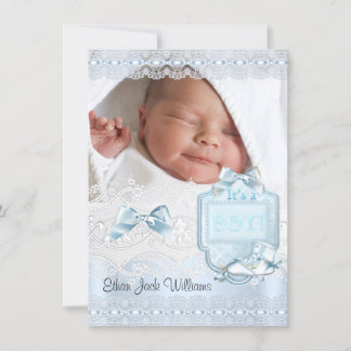 Geburtsankündigung Neue Baby Boy Foto Schuhe 2 Ankündigung