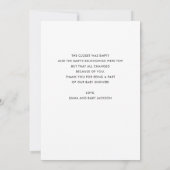 Geburtsankündigung Personalisierte Handschrift für Dankeskarte (Rückseite)