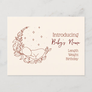 Geburtsankündigung Postkarte