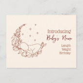 Geburtsankündigung Postkarte (Vorderseite)