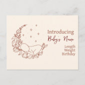 Geburtsankündigung Postkarte (Vorderseite)