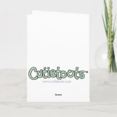 Geburtsankündigung - Rosa/Grün - Mädchen Ankündigung (Rückseite)