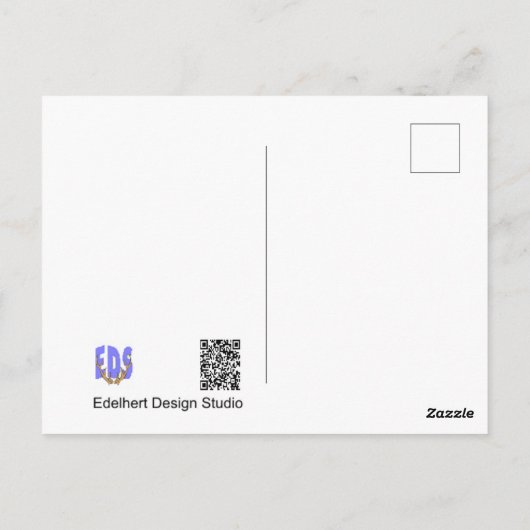 Geburtsankündigung Stork & Baby DIY Postkarte (Rückseite)