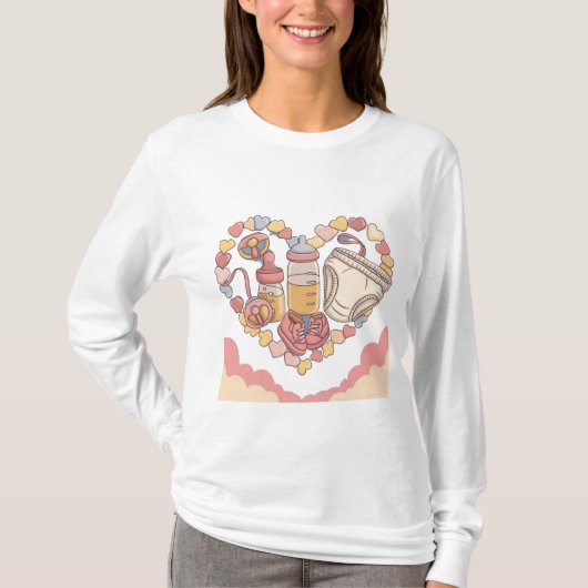 Geburtsankündigung T-Shirt (Vorderseite)