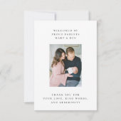 Geburtsankündigung und Dankeschön-Foto Einladung (Rückseite)