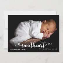 Geburtsankündigung Unser Sweetheart-Foto