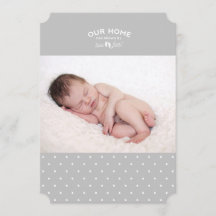 Geburtsankündigung: Unsere Zuhause ist um zwei Met