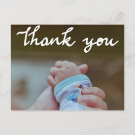 Geburtsankündigung Vielen Dank für Ihr modernes Sc Postkarte