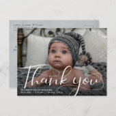 Geburtsankündigung & Vielen Dank Postcard Postkarte (Vorne/Hinten)