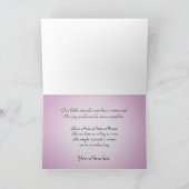 Geburtsankündigung Vintage Crib Girl Ankündigung (Innenseite)