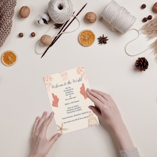 Geburtsankündigung von Baby an Bord Einladung