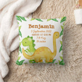 Geburtsankündigung von Dinosaurier Kissen (Decke)