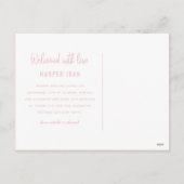 Geburtsankündigung von Handgeborenen Feiertagspostkarte (Rückseite)