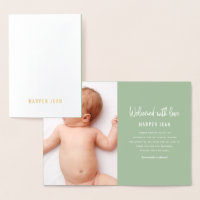 Geburtsankündigung von Handgeborenen