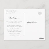 Geburtsankündigung von Herzskriptbüchern Postkarte (Rückseite)