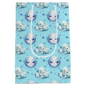 Geburtsankündigung von Jungen Mittlere Geschenktüte (Rückseite)