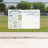 Geburtsankündigung von Kindern individuell Banner (Insitu)
