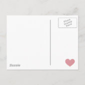 Geburtsankündigung von Mädchen Postkarte (Rückseite)