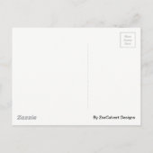 Geburtsankündigung von Moon & Stars Postkarte (Rückseite)