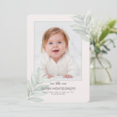 Geburtsankündigung von NatureLAX-Foto Ankündigung (Stehend Vorderseite)