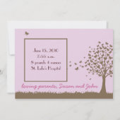 Geburtsankündigung von Schmetterling Ankündigung (Rückseite)