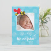 GEBURTSANKÜNDIGUNGEN :: wunderschön 1P Ankündigung (Stehend Vorderseite)