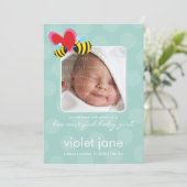 GEBURTSANKÜNDIGUNGEN :: wunderschön 3P Ankündigung (Stehend Vorderseite)