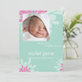 GEBURTSANKÜNDIGUNGEN :: wunderschöne 4P Ankündigung (Stehend Vorderseite)