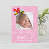 GEBURTSANKÜNDIGUNGEN :: wunderschöne 4P Ankündigung (Stehend Vorderseite)