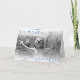 Geburtsankündigungskarte mit Baby