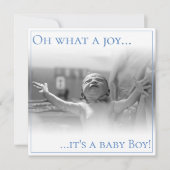 Geburtsankündigungskarte mit Baby Dankeskarte (Vorderseite)