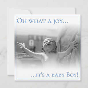 Geburtsankündigungskarte mit Baby Dankeskarte