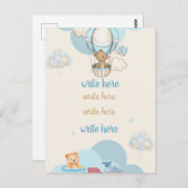 Geburtsankündigungskarten Postkarte (Vorne/Hinten)